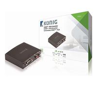 Konig KNVCO3411 Convertisseur De HDMI À VGA + RCA Jack 1080 Full HD
