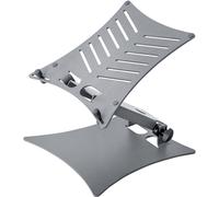 K&M 12195 Support pour ordinateur portable gris basalte - aluminium / acier - plateau réglable pour ordinateur portable - pour bureau & scène - haut