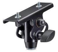 K & M Adaptateur de perche pour micro 19400 – acier noir, inclinaison 45°, charge max 5 kg