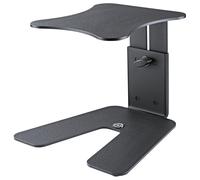 K&M 26774 Support de table pour moniteur Noir, acier - support réglable en hauteur en continu au design innovant