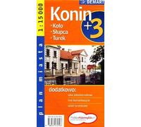 Konin plus 3 plan de ville Aménagement collectif (Buch auf Polnisch)
