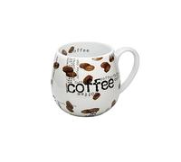 Konitz "Collage" Snuggle Mug à café, blanc, 12,3 x 10,2 x 8,9 cm