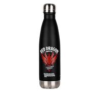 Konix 78441121194 Bouteille d'eau utilisable au quotidien 500 ml Acier inoxydable Noir, Rouge