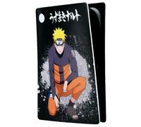 Konix Naruto Shippuden Façade de Protection pour Console PS5 - Silicone - Antichoc - Anti-Rayures - Motif Naruto - Noir