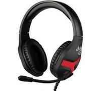 Konix Mythics Casque Gaming Filaire Nemesis pour Nintendo Switch - Microphone 45° - Câble 1,5 m - Prise Jack 3,5 mm - Noir et Rouge