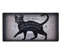 Konix Alchemy Tapis de souris gaming XXL 90 x 46 cm - Surface microfibre antidérapante - Caoutchouc - Motif planche de ouija - Noir