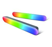 Konix Barres Lumineuses Gaming LED Flame - Éclairage RGBIC - Harmonisation Musicale - Domotique Tuya - Hauteur 30 cm - Compatible Alexa et Google Home