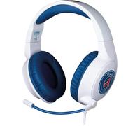 Konix Casque gaming filaire PSG Micro 45° Câble 1,5 m Jack 3,5 mm Blanc et bleu