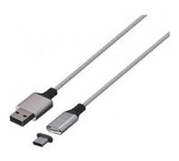 KONIX Chargeur Câble charge magnétique Type A à C - 3M BLANC G