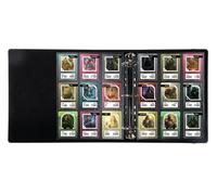 Konix Classeur Premium avec reliure à anneaux pour jeux de cartes à collectionner - Compatible Magic The Gathering, Pokémon, Yu-Gi-Oh! - Noir