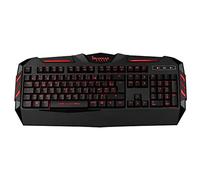 Konix Drakkar Clavier Gaming Filaire à Membrane Utgard AZERTY - Anti-ghosting - Rétroéclairage Rouge - Câble 1,6 m