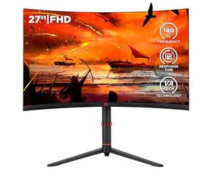 Konix Drakkar Écran Gaming Shadow 27" incurvé PC, PS5, Switch 2 et Xbox - Résolution FHD 1 080 px - Fréquence 180 Hz - Réponse 1 ms - Dalle VA