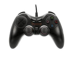 Konix Drakkar Manette filaire Battle Axe pour bureau PC gaming - Connexion USB - Câble 1,8 m - Noir