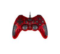 Konix Drakkar Manette filaire Blood Axe Exo pour PC gaming - Fonction vibration - Câble 1,8 m - Rouge