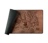 Konix Drakkar Tapis de Souris Gaming Arnafelds XXL 90 x 46 cm - Base antidérapante en Caoutchouc - Motif Viking