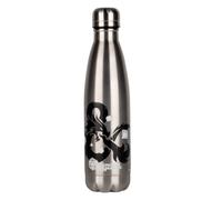 Konix Dungeons & Dragons Bouteille isotherme - Acier inoxydable - 500 ml - Motif logo - Argent