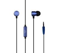 Konix FFF Écouteurs filaires Intra-Auriculaires pour Smartphones et tablettes - Microphone intégré - Câble 1,2 m - Bleu