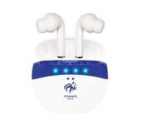 Konix FFF Écouteurs sans Fil pour Smartphones et tablettes - Autonomie 5 h - Connexion Bluetooth 5.0 - Blanc et Bleu
