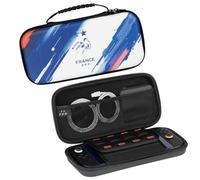Konix FFF Housse de Protection et Transport Carry Bag Nintendo Switch 2 - Filet Rangement Accessoires - 8 Compartiments Jeux - Bleu, Blanc et Rouge