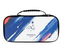 Konix FFF Housse de protection et transport Carry Bag Nintendo Switch 2 - Filet rangement accessoires - 8 compartiments jeux - Bleu, blanc et rouge