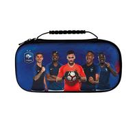 Konix FFF Housse de Protection et Transport pour Nintendo Switch, Switch Lite et Switch OLED - Rangement 8 Jeux - Motif équipe de France de Football