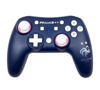 Konix FFF Manette sans fil Snow Nintendo Switch et Switch 2 - Autonomie 12 h - Bluetooth 5.0 10 m - Fonctions Turbo et Auto - Éclairage RVB - Bleu