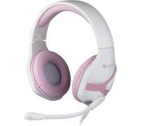 Konix Interactive Casque gaming filaire Geek Girl Crystal – Micro – Câble 1,5 m – Blanc/Rose