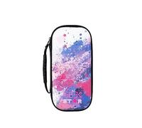 Konix Geek Star Housse de Protection et Transport pour Consoles Nintendo Switch, Switch Lite et Switch OLED - Rangement 8 Jeux - Motif étoiles