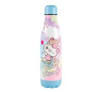 Konix Hello Kitty Bouteille isotherme - Acier inoxydable - 500 ml - Motif skateboard - Bleu