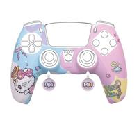 Konix Hello Kitty Coque de protection pour manette DualSense PS5 - Silicone - Appuie-pouces - Bleu et rose
