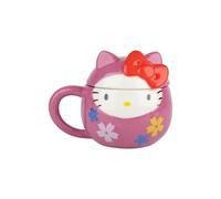 Konix Hello Kitty Mug 3d - Tasse En Céramique - 320 Ml - Motif Daruma - Rose