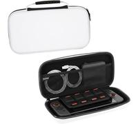Konix Housse de protection et transport Carry Bag console Nintendo Switch 2 - Filet rangement accessoires - 8 compartiments jeux - Blanc