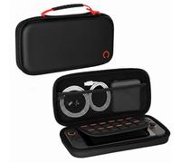 Konix Housse de Protection et Transport Console Nintendo Switch, Switch OLED et Switch 2 - Filet Rangement Accessoires - 8 Compartiments Jeux - Noir