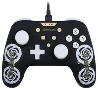 Konix Jujutsu Kaisen Manette filaire pour Nintendo Switch, Switch 2 et PC - Fonction vibration - Câble 3 m - Noir et blanc