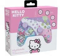 Konix Hello Kitty Manette filaire pour Nintendo Switch, Switch 2 et PC - Fonction vibration - Câble 3 m - Violet et rose