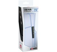 Konix Station d'accueil Hub 3 ports USB 2.0 + 1 port Type-C 2.0 pour console PS5 Slim - Noir