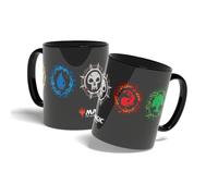 Konix Magic The Gathering Mug - Tasse en céramique - 320 ml - Motif 5 couleurs - Noir