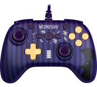 Konix Interactive Manette filaire Mercredi Switch 2/PC – vibration, câble 3 m – violet/noir