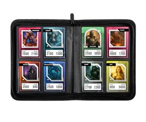 Konix Mini album Premium 160 cartes à collectionner - 4 pochettes 63 x 88 mm par page - Compatible Magic The Gathering, Pokémon, Yu-Gi-Oh! - Noir