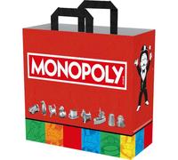 Konix Monopoly Sac cabas - Taille M 40 x 45 x 20 cm - Matière recyclée - Rouge