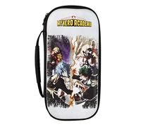 Konix My Hero Academia Housse de Protection et Transport pour Consoles Nintendo Switch, Switch Lite et Switch OLED - Rangement 8 Jeux - Blanc