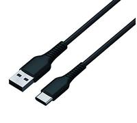 Konix Mythics Câble de charge 3 m type A à C pour manette Xbox Series X|S - Charge rapide - Caoutchouc - Noir
