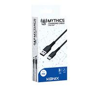 Konix Mythics Câble de Charge pour Manette DualSense PS5 - Câble USB Type A à C 3 m - Noir