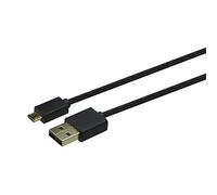 Konix Mythics Câble de charge premium 4 m pour manette DualShock PS4 - Connecteurs plaqués or - Noir