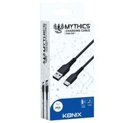 Konix Mythics Câble de Charge pour Manette DualSense PS5 - Câble USB Type A à C 3 m - Noir