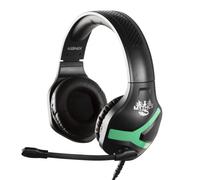 Konix Mythics Casque Gaming Filaire Nemesis pour Xbox One et Series X|S - Microphone 45° - Câble 1,5 m - Prise Jack 3,5 mm - Noir et Vert