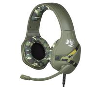 Konix Mythics Casque Gaming Filaire Nemesis PS4, PS5, Switch et Xbox - Microphone - Câble 1,5 m - Prise Jack 3,5 mm - Motif Camouflage Vert Kaki