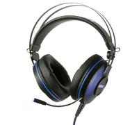 Konix Mythics Casque Gaming Filaire PS-U700 7.1 pour PS4 - Haut-parleurs 50 mm - Microphone - Câble 1,8 m - Prise USB - Noir et Bleu