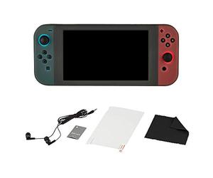 Konix Mythics Pack gaming d'accessoires pour console Nintendo Switch - Écouteurs - Coque de protection - Verre trempé - Chiffonnette