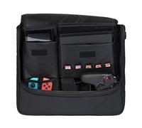Konix Mythics Sacoche à bandoulière de Protection et Transport Messenger Bag Console et Accessoires Nintendo Switch, Switch Lite et Switch OLED - Noir